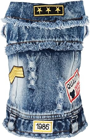 dog jean jacket amazon