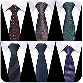 joy alice Tie For Men 6 PCS Necktie Woven Jacquard Neck Ties Set