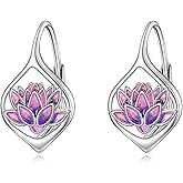 VONALA Dainty Earrings Lotus/Tulip/Daisy/Tree S925 Sterling Silver Zircon Jewelry Gifts for Women