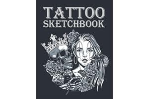 Tattoo Sketchbook: For professional tattooists and students to draw, sketch and record creative ideas. (8.5" x 11" 120 pages, vintage chicano tattoo round concept cover.)