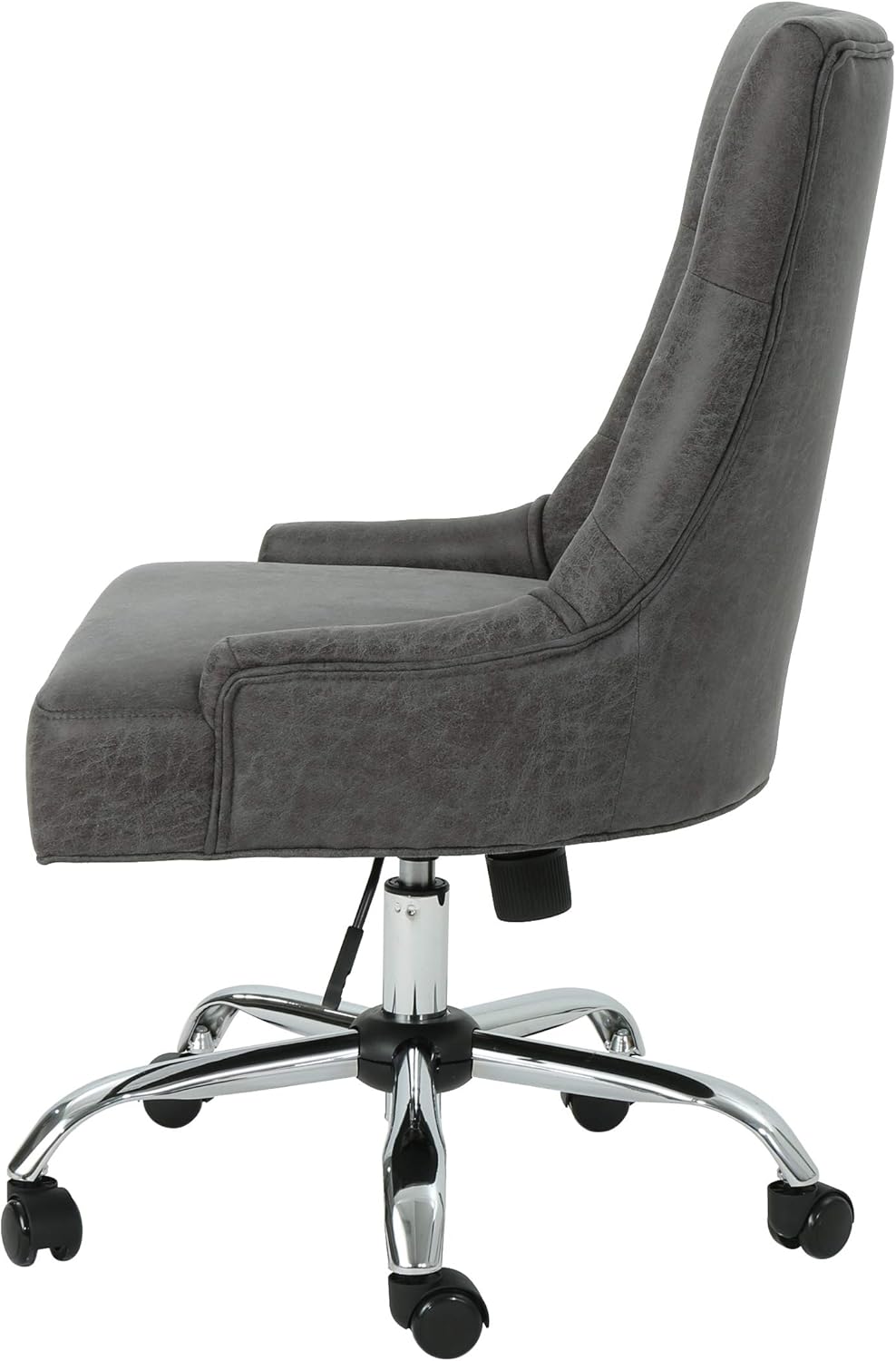 Christopher Knight Home Bagnold Desk Chair, Slate + Chrome: Kitchen & Dining
