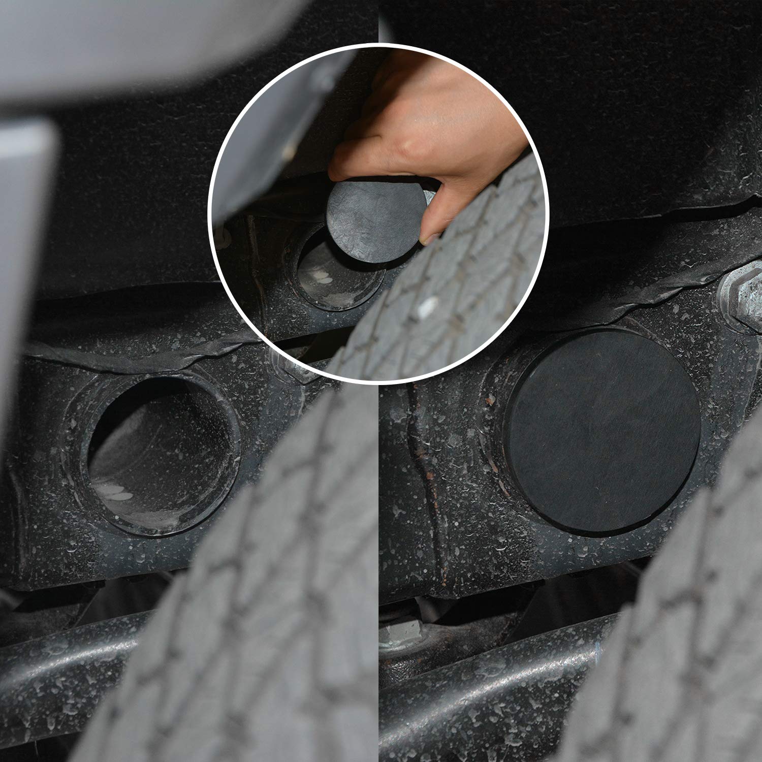 Jeep Wrangler Frame Hole Cover Plugs Tube Hole Cover Rubber Keep out
