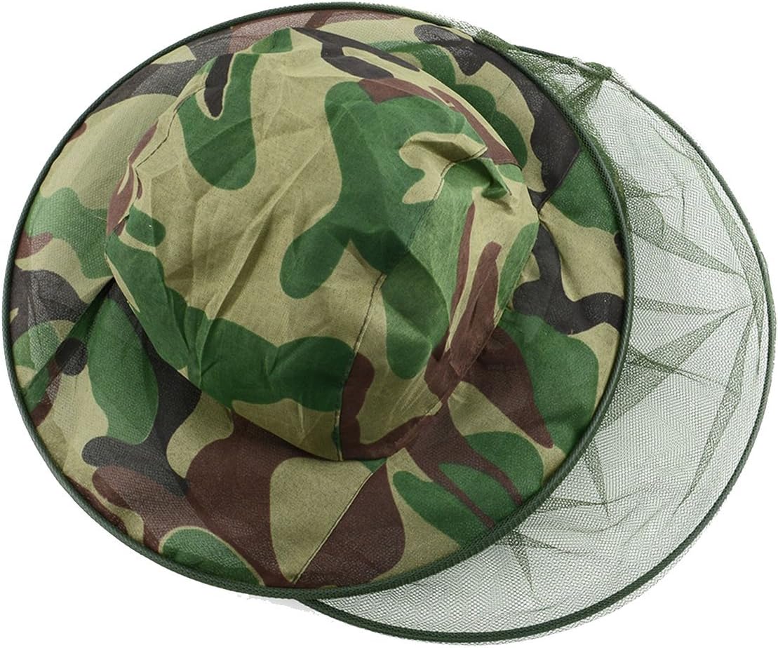 Latinaric Anti-mosquito Fishing Mask Hat Head Net Mesh Face Protection