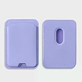 Slim Magnetic Card Wallet Compatible with MagSafe for iPhone 12-17 Series (Purple)