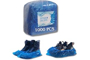 HTEK GROUP 1000 Piece (500 Pairs) Shoe Covers Disposable - Non Slip 15.7'' Hygienic Shoe & Boot Covers Recyclable Waterproof Shoe Booties for Indoors. Booties Cover See all models.