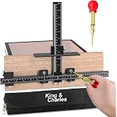 King&amp;Charles Aluminum Cabinet Hardware Jig&amp;Auto Center Punch | Avoid Jitter Caused by Direct Drilling. Cabinet Handle Jig, Use for Handles and Pulls on Drawers and Doors
