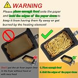 YQL Air Fryer Liners for Ninja Dual/Tower 120pcs Parchment Paper view 5