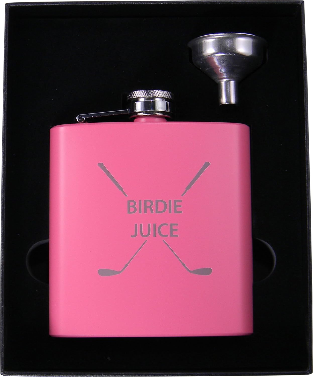 Golf Birdie Juice Flask, Funnel and Gift Box Great