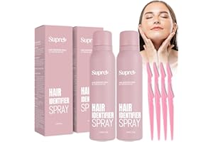 SUPREH Hair Identifier Spray for Face Shaving: Dermaplane Spray and Razor Set - Identifying Fine Hair Peach Fuzz and Moisturizing Skin Before Dermaplaning 2 Pack