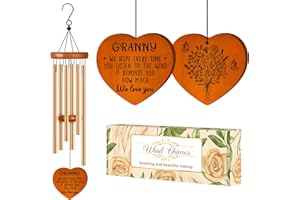 DAMAIGIIFT Gifts for Granny from Grandkids, Granny Christmas Best Gift Wind Chimes, Birthday, Retirement, Thanksgiving, Christmas, Grandparents Gifts from Grandchildren, Grandma Gift