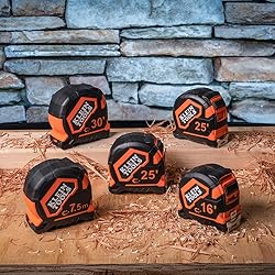 Klein Tools 9225 Tape Measure, Heavy-Duty Measuring