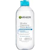 Garnier SkinActive Micellar Water For Waterproof Makeup, Facial Cleanser &amp; Makeup Remover, 13.5 Fl Oz (400mL), 1 Count (Packaging May Vary)