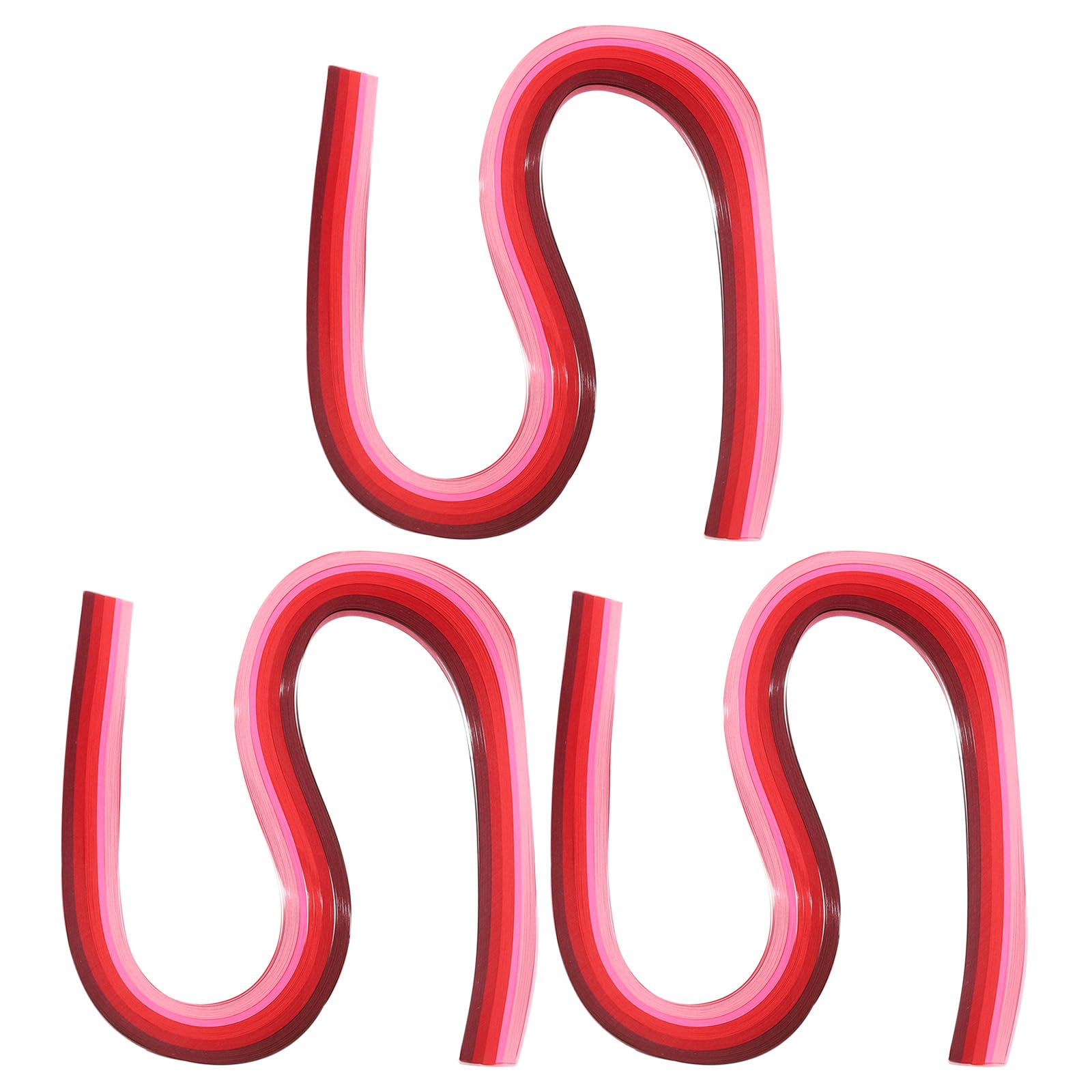 PATIKIL 540 x 3mm Rainbow Quilling Strips Paper,360 Pcs Origami Paper Quilling Strip for Art DIY Hand Craft Christmas, Gradient Red