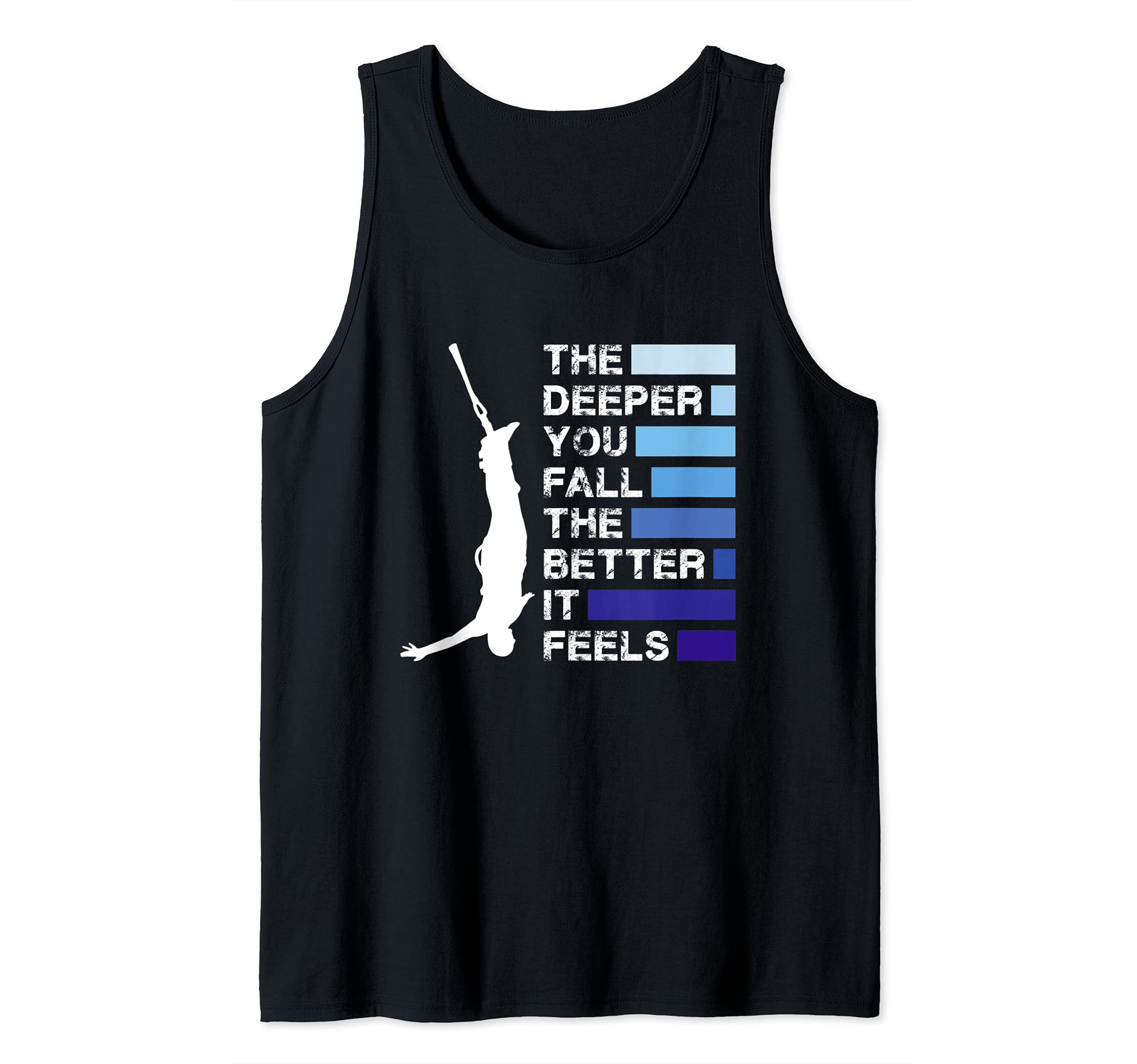 Bungee Jumping The Deeper You Fall Extreme Bungee Jumper Tank Top