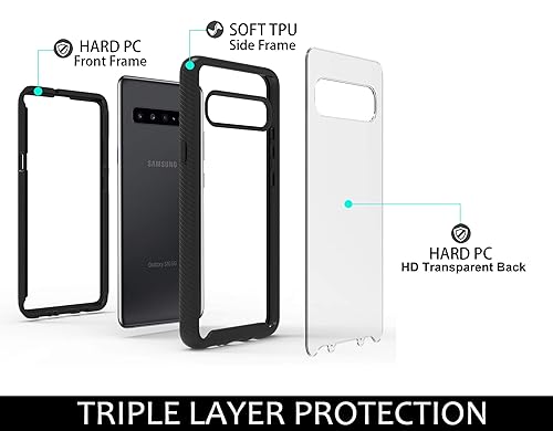 ShinyMax Galaxy S10 5G Clear Case,Samsung S10 5G Phone Case,Hybrid
