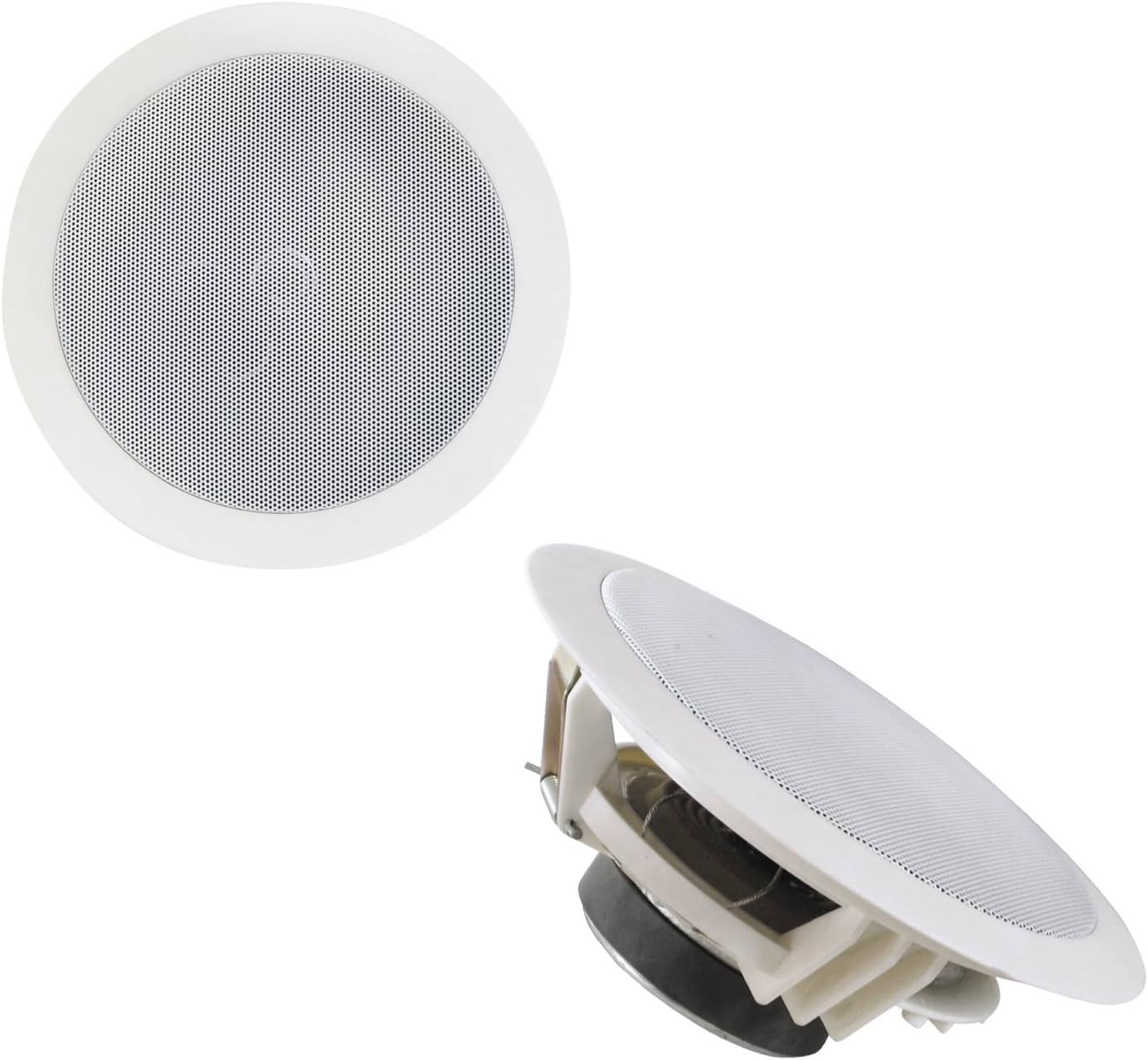 Built-in speaker, full range speaker, some in white 30 watts, 8 ohms,