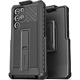 Encased Falcon Armor for Galaxy S22 Ultra Belt Clip Case with Kickstand | Protective Mil-Spec Phone Case with Holster Stand (Samsung S22-ULTRA)