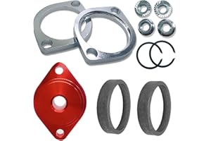 BIGLKNM Flange Gasket & Nuts & Red Gasket Seal Installer Tool Compatible for Big Twin Touring Sportster 883 1200 Iron Fat Bob Softail Dyna