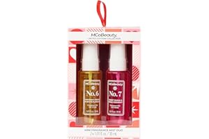 MCoBeauty - Mini Fragrance Mist Duo, No. 6 & No. 7, Limited Edition Travel-Size Body & Hair Perfume Sprays with Tropical Coconut & Guava Scents - Holiday Collection, Cruelty Free Fragrance Gift Set