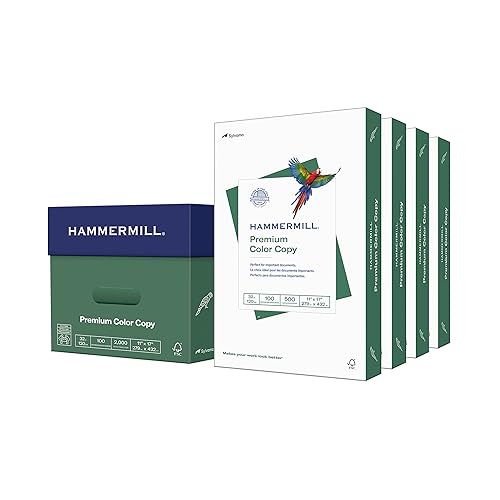 Hammermill Printer Paper, Premium Color 32 lb Copy Paper, 11 x 17 - 4 Ream (2,000 Sheets) - 100 Bright, Made in the USA, 102660C