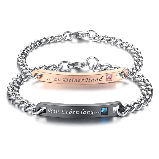 coai Partnerarmbänder mit EIN Leben Lang Serien Gravur