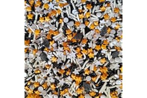 Homankit Graduation Season Theme Sprinkles Edible School Graduation Hat Stars Cookie Decorations Baking Cake Cupcake Topper Decoration 3.35 Ounce