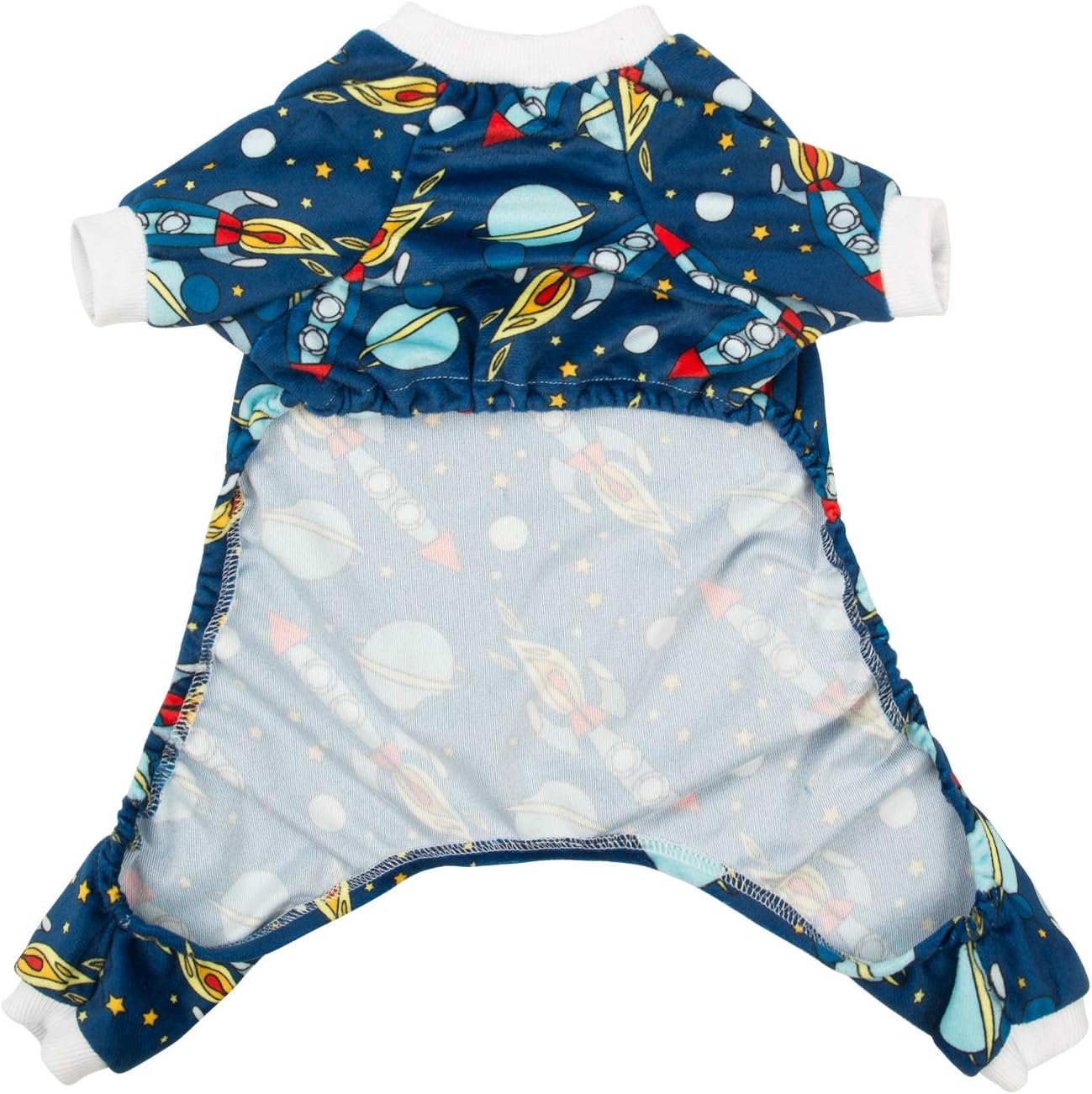 CuteBone Rocket Dog Pjs Medium Onesies Pet Clothes Jumpsuit Apparel Soft Pajamas P16M : Pet Supplies