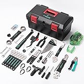 Bike Tool Kit with Storage Case - 35 PCS Bicycle Repair Tool Set Portable - Bike Maintenance Tools for Road Bikes and Mountai