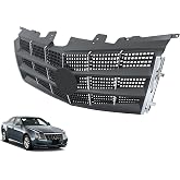 Muooam Front Grill Grille Replacement for C-TS | Replacement for 2008-2011, Black Grill, Replacement for 25896043