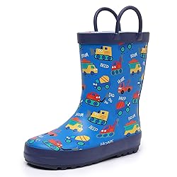 LANCDON Toddler Rain Boots for Boys and Girls