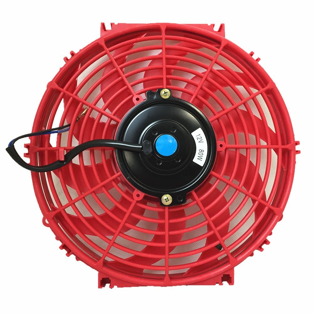 Upgr8 Universal High Performance 12V Slim Electric Cooling Radiator Fan