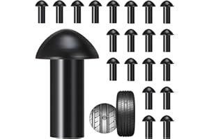Richcat Replacement Mushroom Plugs for tubeless Tire Puncture Repair kit,for Motorcycles, Cars, Trucks, ATVs and Tractors(20 
