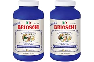 Brioschi Italian Lemon Flavored Effervescent Heartburn, Upset Stomach, Acid Indigestion, 8.5 oz bottle (Pack of 2)