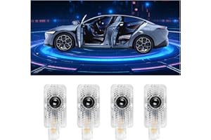 LOWEEY Car Door Lights Logo Projector Puddle Lights Compatible with MDX RDX ZDX TLX RLX TL Accessories, No Fade 4K-HD Car Welcome Lights(4 Pack)