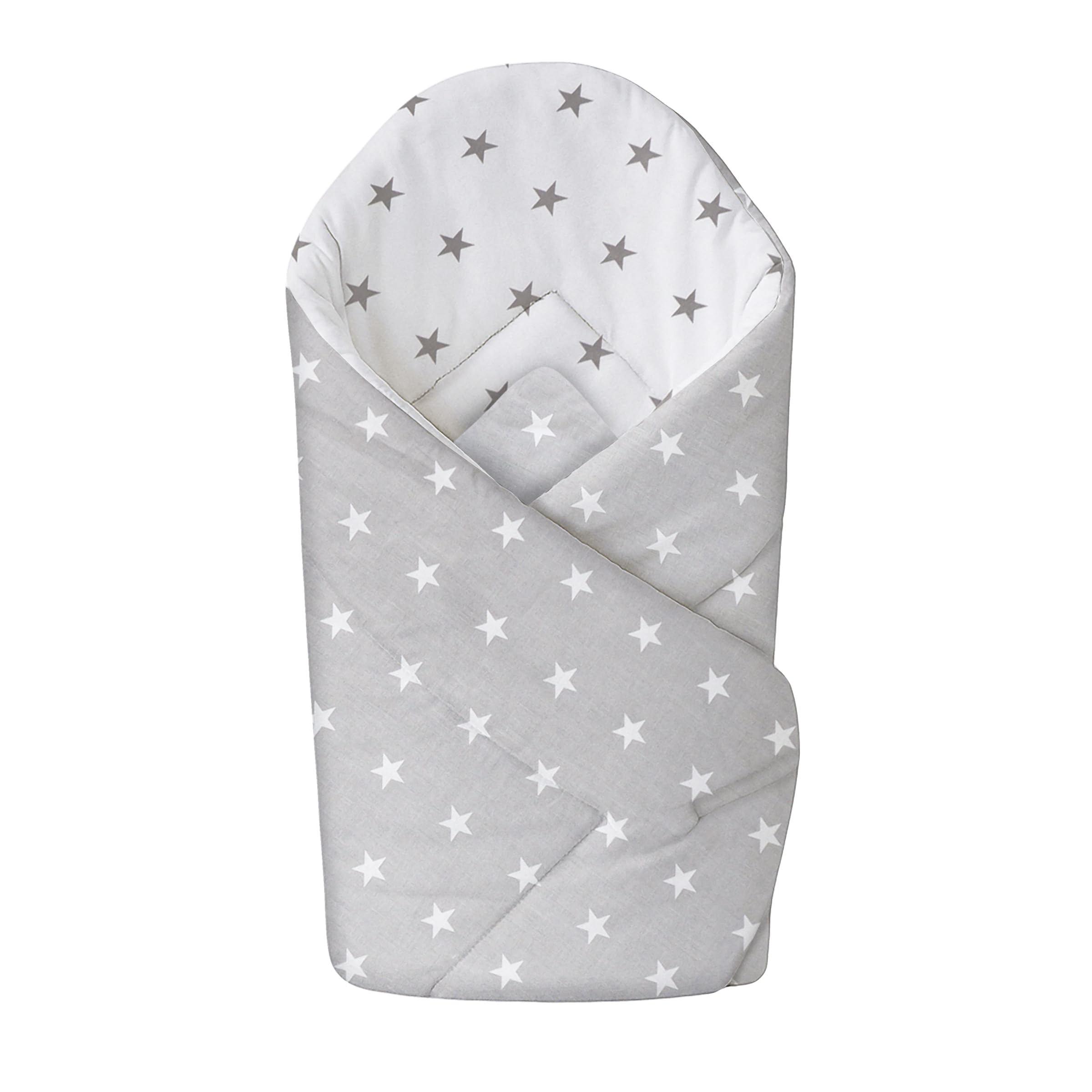 Baby Swaddle Wrap Blanket/Newborn Cotton Swaddling Envelope 0 to 3 Months (Big Stars) — image 1