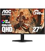 Amazon.com: AOC 27 Inch QHD Gaming Monitor 240Hz 0.3ms, Overclock