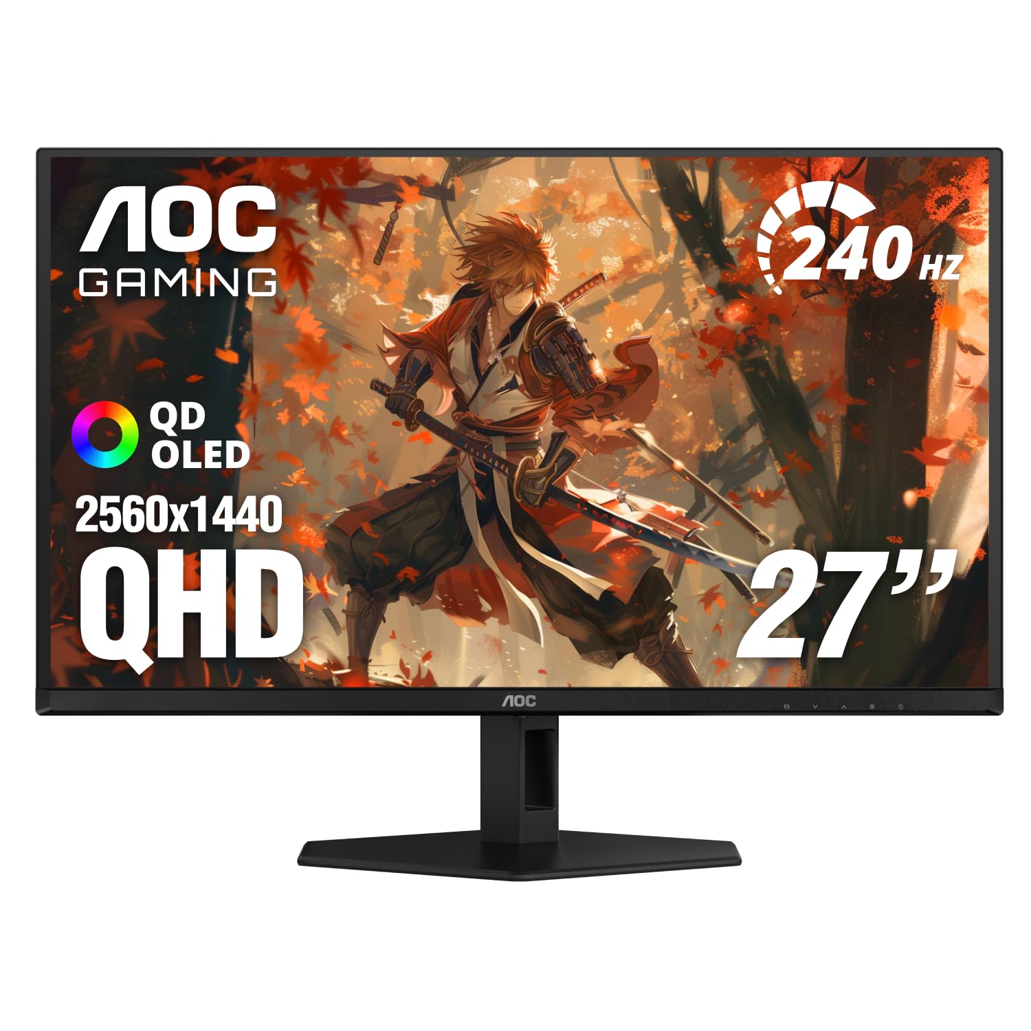 Photo 1 of **NON RETURNABLE**
**NON REFUNDABLE**
**BROKEN SCREEN**
**NON FUNCTIONAL**


AOC Q27G4XN 27" Gaming Monitor, 2K QHD 2560x1440, 180Hz 1ms, Adaptive-Sync, Height Adjustable, 2X HDMI 2.0, 1x Display Port, Xbox/PS5/Switch Ready, 3-Year Zero-Bright-dot