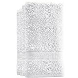 Cotton Fingertip Towels Set - 4 Pack White Highly