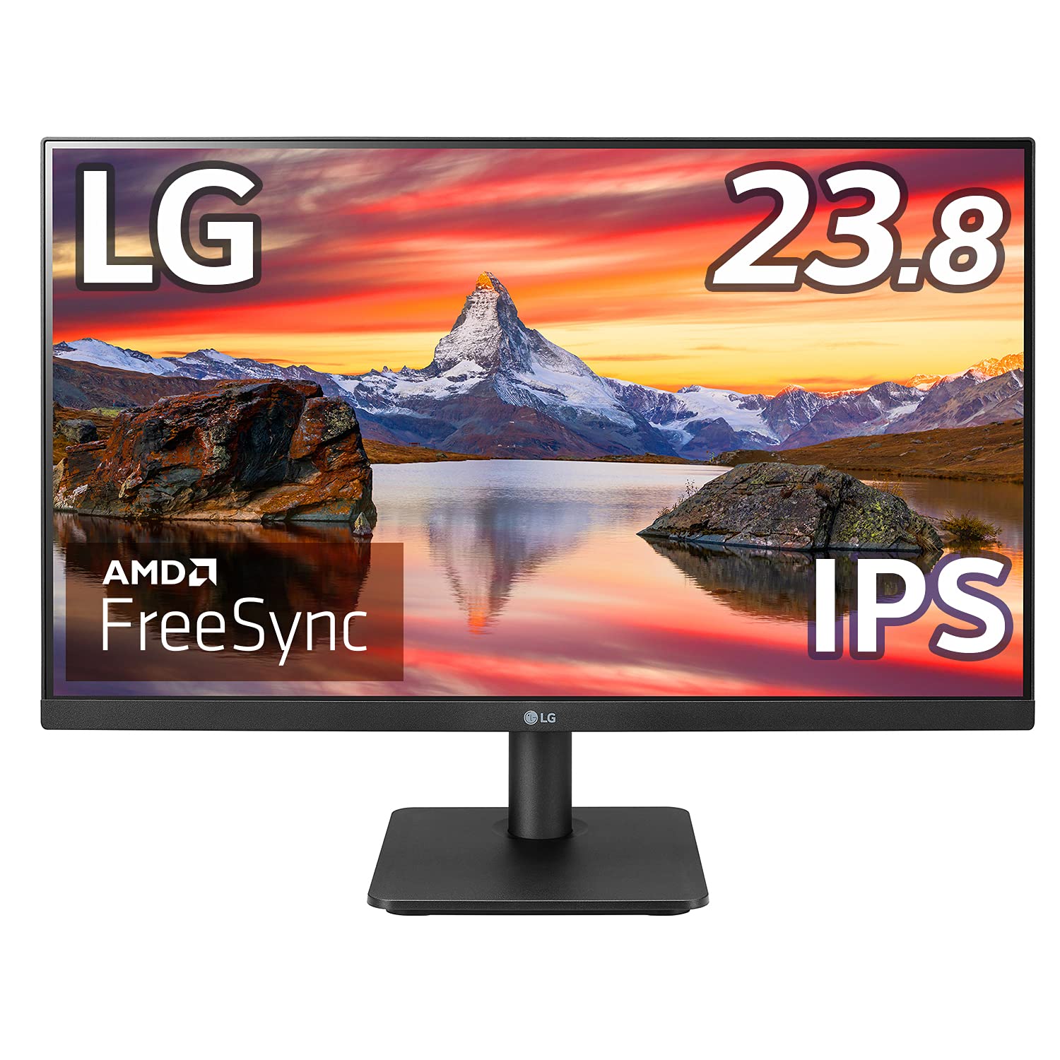 LG フレームレス モニター ディスプレイ 24MP400-B 23.8インチ/フルHD/IPS非光沢/HDMI,D-Sub/FreeSync/75Hz/フリッカーセーフ、ブルーライト低減機能/3年安心・無輝点保証商品画像