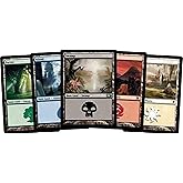 500 Magic: The Gathering Basic Lands - 100 of Each Land Type (Plains, Islands, Swamps, Mountains, Forests)