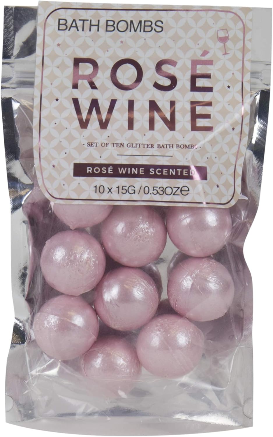 Gift Republic Rosé Wine Bath Bombs, Pink, 10-Count, 150 g (Pack of 1) - Image 5