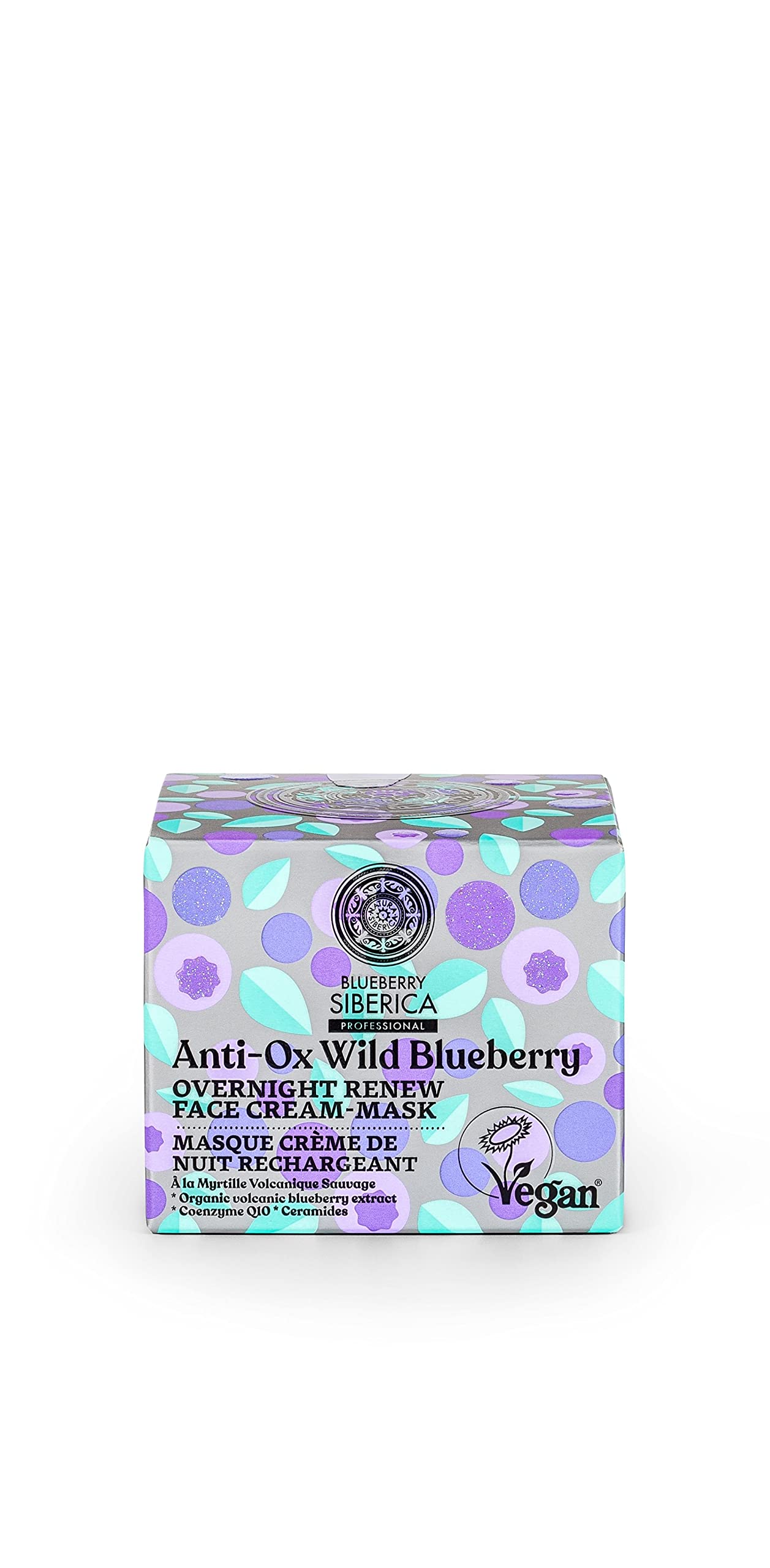 Natura Siberica Anti-OX Wild Blueberry. Overnight renewing face cream-mask