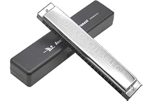 Swan Harmonica 24 Hole Polyphonic Harmonica C Key A/B/D/E/F/G/A #/C #/D #/F #/G # Professional Tremolo Harmonica Beginners an