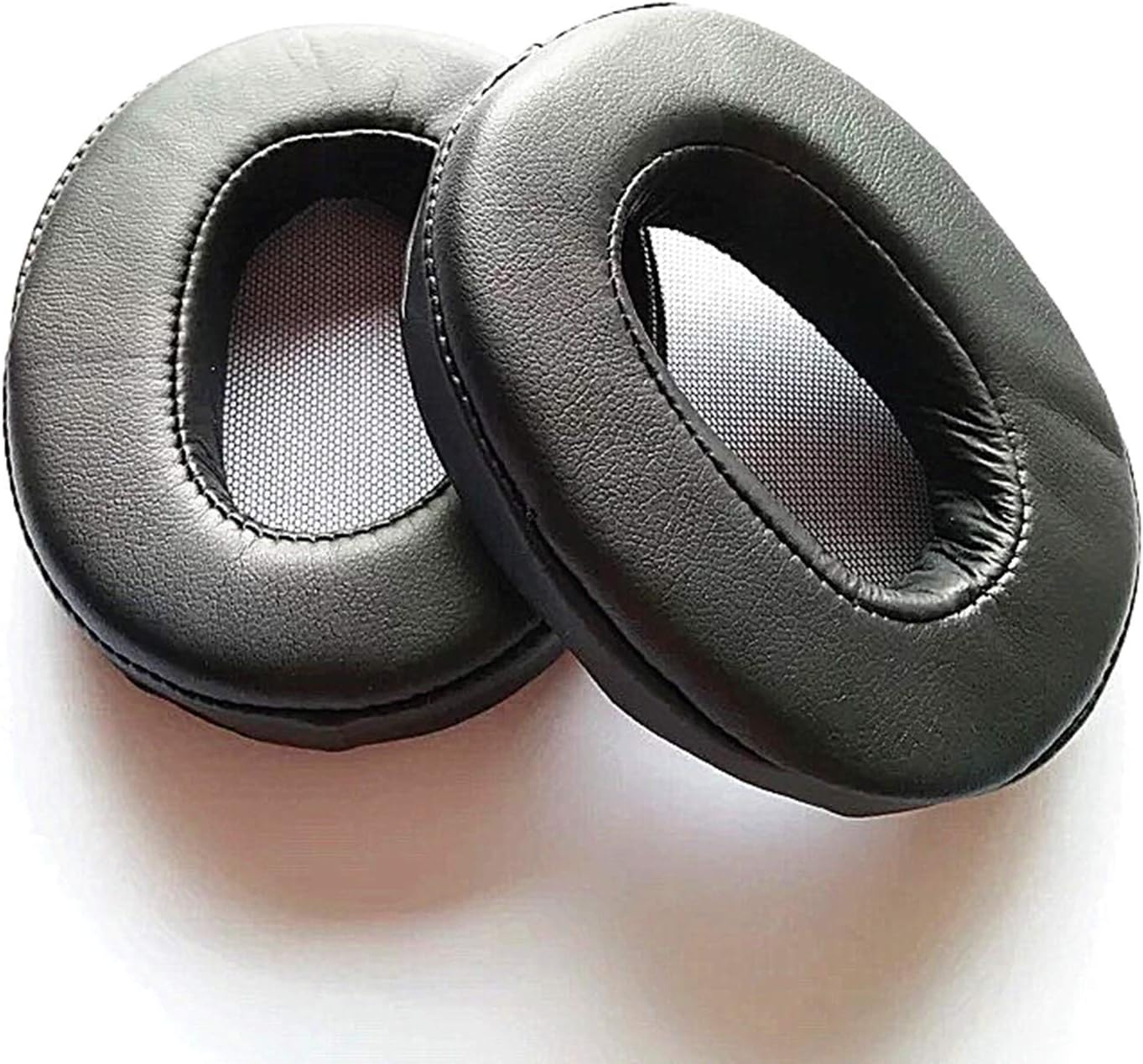 Justfitgear Replacement Protein Leather Ear Pads for Sony MDR-1A 1ADAC 1ABT Headphone Headset Earphone (Black)