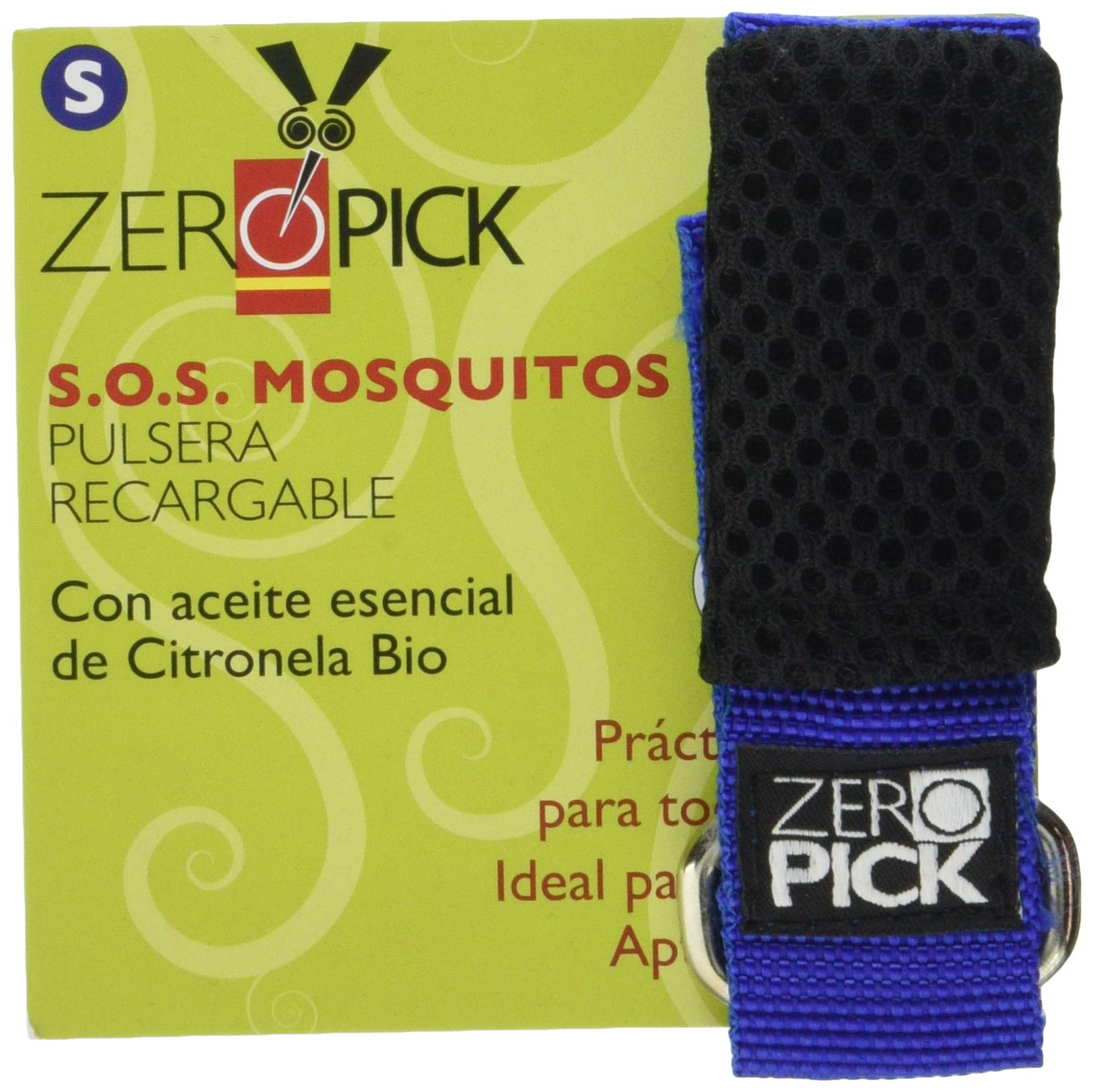 Zeropick Anti-Mosquito Bracelet S Blue Citronella Bio 1 Unit 500 g