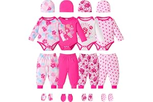 MAISON LOVIN Baby Boy Girl Clothes Preemie Newborn Must Have Infant Essentials Outfits 20 Piece Clothing 0-18 Months