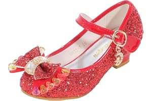 Onyxeey Princess Shoes Toddler Dress Shoes for Girls with High Heels - Comfortable & Stylish (Size 2-13)