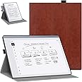 Fintie Rotating Case for Remarkable 2 Digital Paper Tablet 10.3 inch (2020 Released) - 360 Degree Rotating Slim Protective Stand Cover with Pen Holder, Not Fit Remarkable 1, Brown