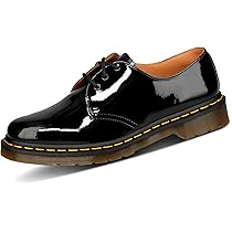 dr martens 1461 classic black patent flat shoes