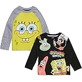SpongeBob SquarePants Patrick Squidward 2 Pack Long Sleeve T-Shirts Toddler to Big Kid